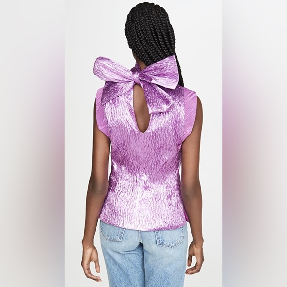 Rachel Comey Mirar Textured Jacquard Top in Orchid 4 - Picture 4 of 16
